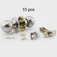 POIGNÉE DE PORTE Kit-10PCS Poignee rond en acier inoxydable Boule V POIGNÉE DE PORTE Kit-10PCS Poignee rond en acier inoxydable Boule V