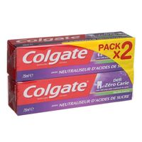 DENTIFRICE COLGATE Dentifrice Défi 0 carie - Menthe - 2 x 75 DENTIFRICE COLGATE Dentifrice Défi 0 carie - Menthe - 2 x 75