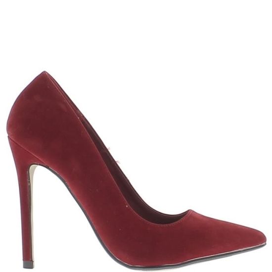 Escarpins rouges à talons aiguille de 11,5cm bouts pointus aspect daim Rouge Rouge - Achat / Vente escarpin Escarpins rouges à talons aiguille de 11,5cm bouts pointus aspect Rouge daim Rouge Rouge aspect - Achat / Vente escarpin 1b58ff