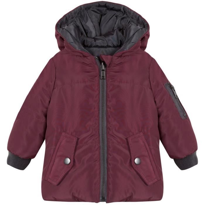 3 POMMES Blouson Bordeaux Bébé Garçon