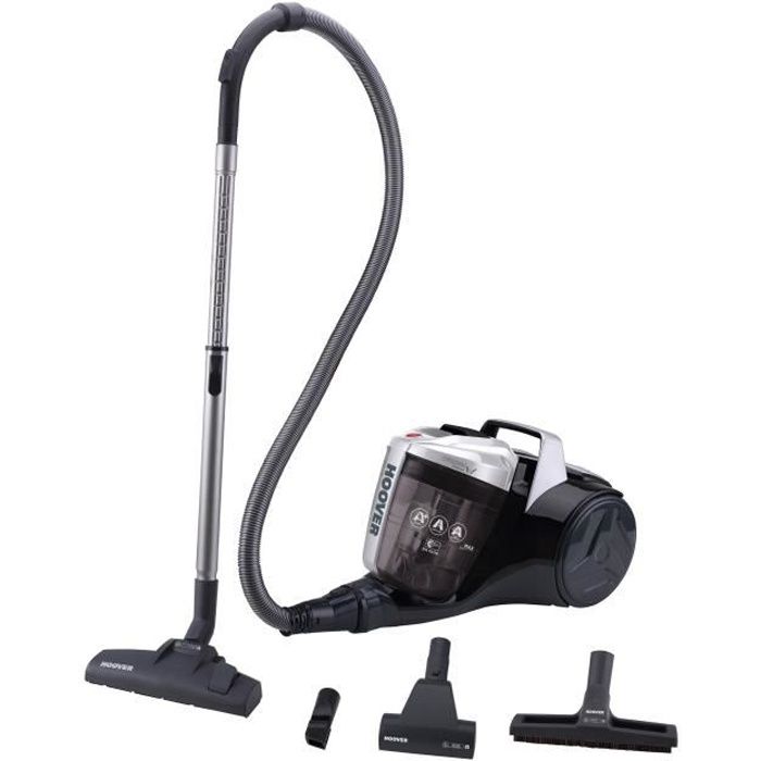 HOOVER BR30PET Aspirateur traineau sans sac A+ 78dBA Turbo brosse Spécial Animaux - Noir