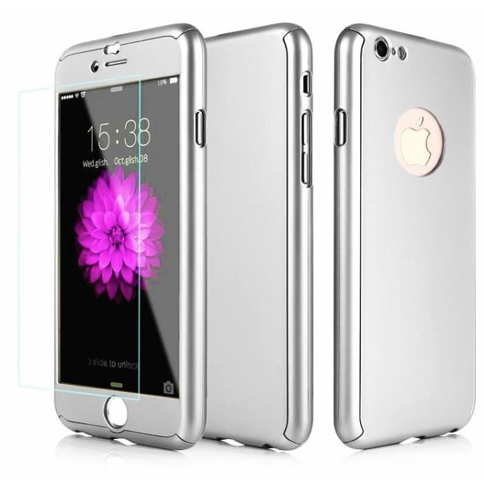 coque 360 iphone 6 plus argent coque 360 iphone 6 plus argent