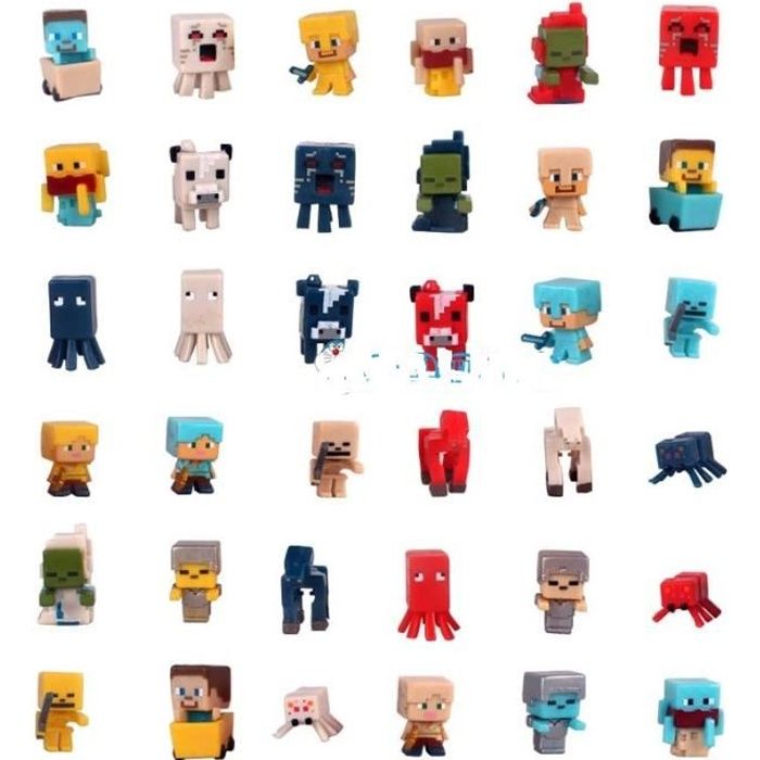 36PCS MINECRAFT figurines - FIGURINE - PERSONNAGE 
