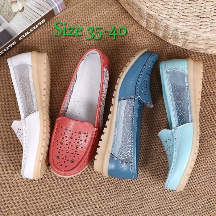 2017 Nouveau Femmes Creux Broderie Mère Chaussures Slip-on simple Chaussures plates Sandales en cuir souple Pois chaussures 2017 Nouveau Femmes Creux Broderie Mère Chaussures Slip-on simple Chaussures plates Sandales en cuir souple Pois chaussures