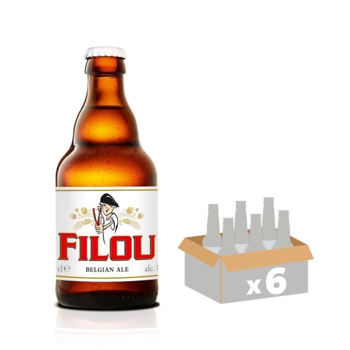 BRASSERIE VAN HONSEBROUCK Filou Bière Blonde - 33 cl x6 - 8,5 %