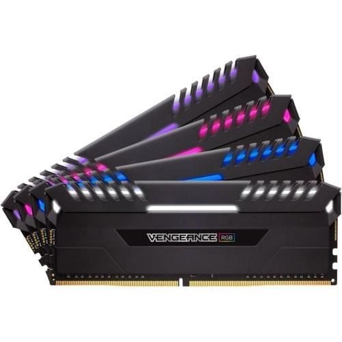 CORSAIR Mémoire PC DDR4 - Vengeance RGB 32 Go (4 x 8 Go) - 3466 MHz - CAS 16 - LED RGB (CMR32GX4M4C3466C16)