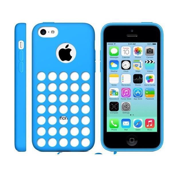 coque iphone 5 5s silicone hybride rock royce bleu