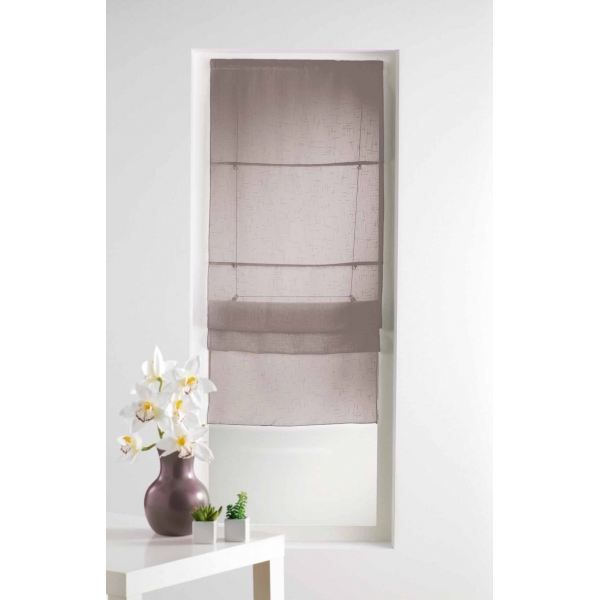 Store bateau droit 60x180cm Voile LUMINEA TAUPE   Achat / Vente STORE