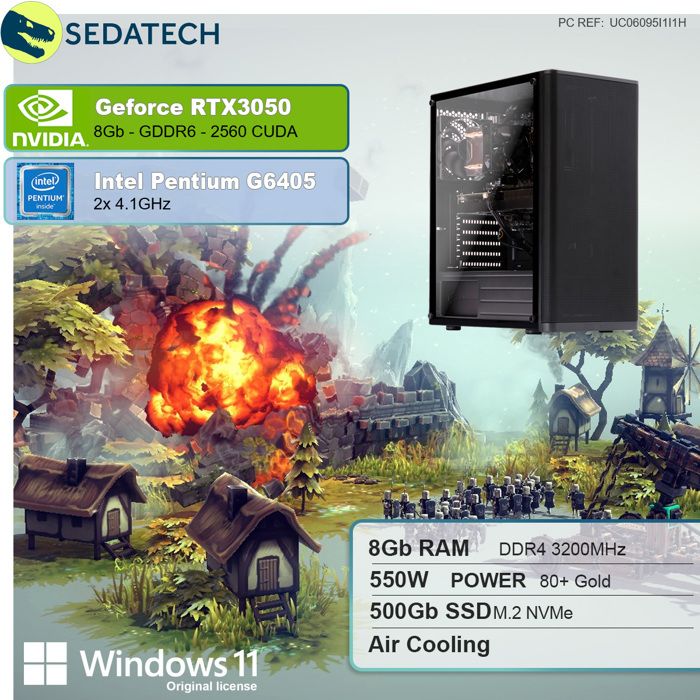 PC Gamer, Intel Pentium, RX570, 1To HDD, 8 Go1