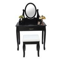 COIFFEUSE Table de Maquillage, Coiffeuse, 3 tiroirs, miroir COIFFEUSE Table de Maquillage, Coiffeuse, 3 tiroirs, miroir