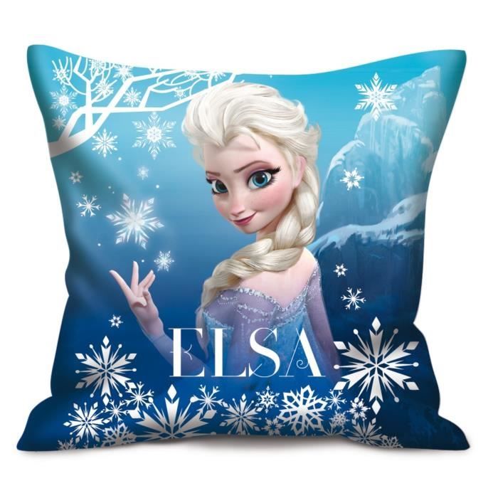 LA REINE DES NEIGES Coussin Carre 35Cm Bleu - Achat ...