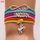 MULTICOLORE Bracelet Tissé Multi,rangs Infini Love