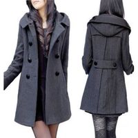 MANTEAU - CABAN Manteau long manteaux d'hiver femmes veste Mélang MANTEAU - CABAN Manteau long manteaux d'hiver femmes veste Mélang
