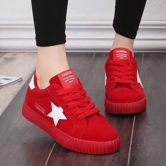 Chaussures de sport pour femme Rouge Rouge - Achat / Vente basket Chaussures - de sport pour femme Rouge Rouge - Chaussures Achat / Vente basket 148324