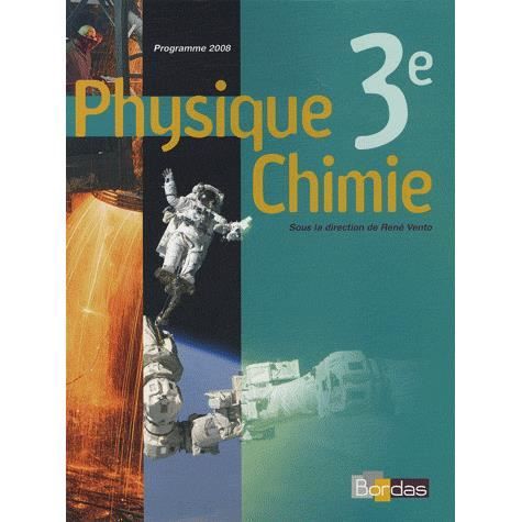 JEUNESSE ADOLESCENT Physique chimie ; 3ème ; manuel (édition 2008)