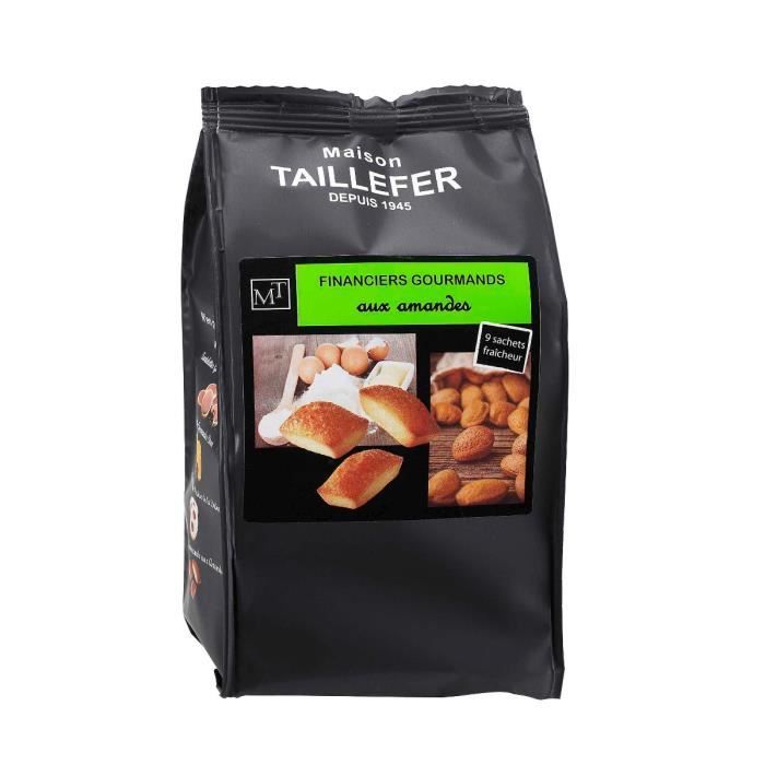 MAISON TAILLEFER Financiers Gourmands aux amandes Sachet de 9 - 135g