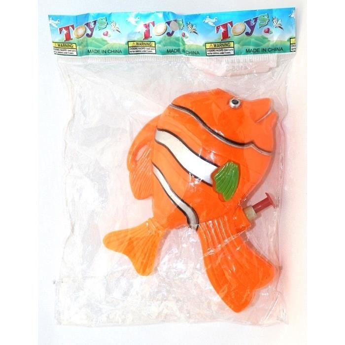 Lot De 3 Pistolet à Eau Nemo 13cm Orange Qualité Coolminiprix