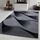 Tapis salon gris noir