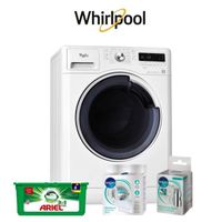 LOT LAVAGE-SÉCHAGE Pack tout inclus : Lave linge Whirlpool + Lessive LOT LAVAGE-SÉCHAGE Pack tout inclus : Lave linge Whirlpool + Lessive