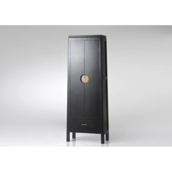 Armoire chinoise noire 2 portes 1 tiroir Estampe Noir - Achat ... Armoire chinoise noire 2 portes 1 tiroir Estampe Noir - Achat ...