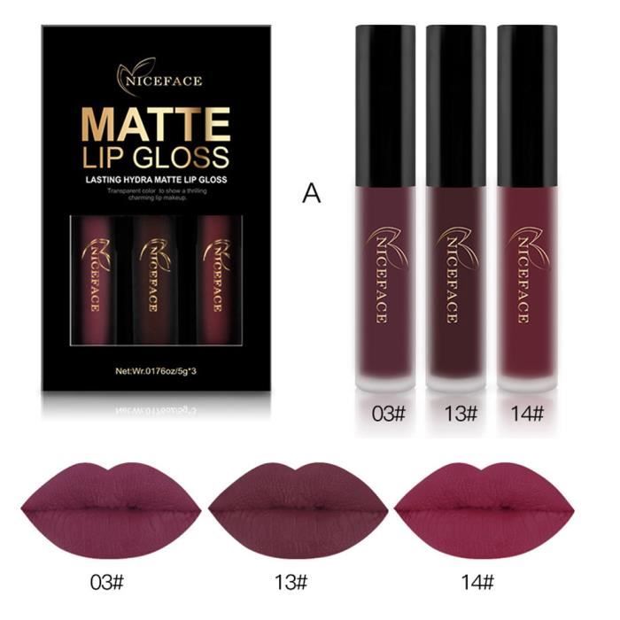 ROUGE A LÈVRES Lafayestore®3 PCS Nouvelle Mode Étanche