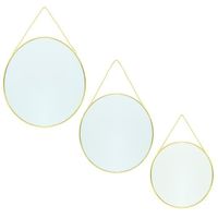 MIROIR THE HOME DECO FACTORY Lot de 3 Miroirs ronds murau MIROIR THE HOME DECO FACTORY Lot de 3 Miroirs ronds murau