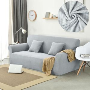 HOUSSE DE CANAPE Housse de canapé 2 places élastique antidérapante 