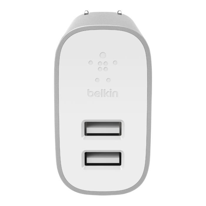 BELKIN Charg secteur 2 USB 24W Silver