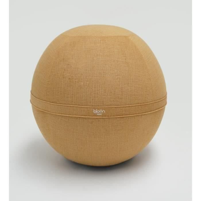 Siège ballon Design - Tissu Polyester Jaune Moutarde - Ø 60cm