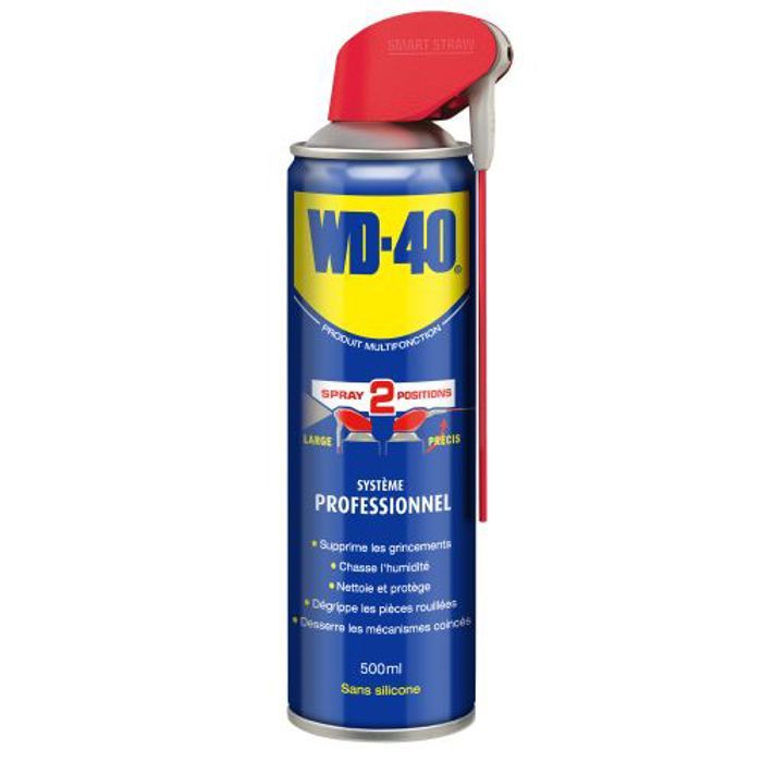 WD40 Spray Multifonction 500 ml Double Position (Aérosol) - Dégrippant