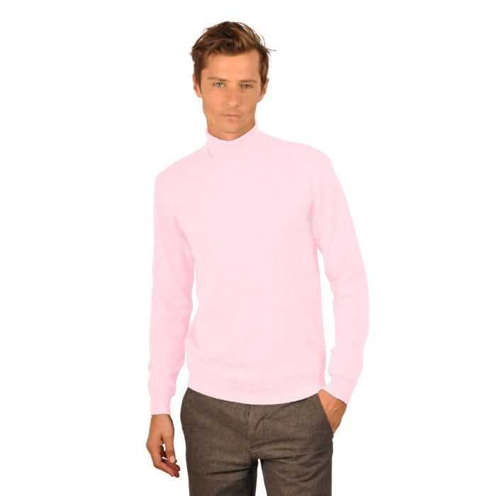 Pull cachemire homme KEROS Rose - Achat / Vente pull ...