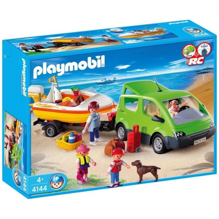 Voiture Playmobil Playmobil Remorque Voiture Familiale Avec 5A3RL4j
