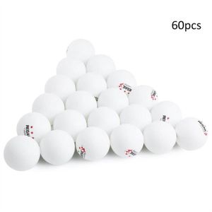 Happyyami Lot de 60 balles de tennis de table numérotées Couleurs mélangées pour chat et chien 40 mm