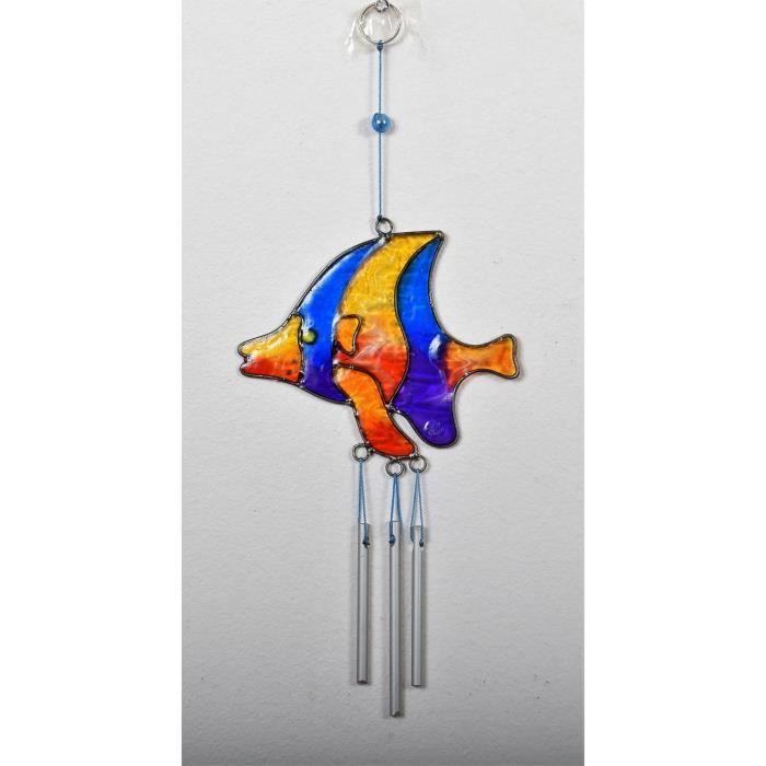 Carillon à vent Poisson en résine