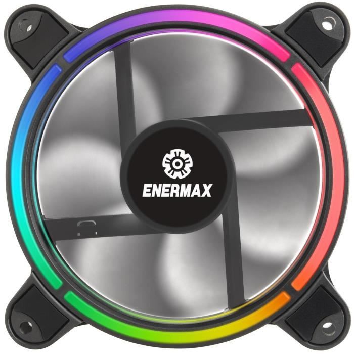 ENERMAX Pack de 3 Ventilateurs chassis T.B.RGB - 120 mm - RGB Sync Ready - avec télécommande 3-en-1