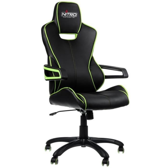 NITRO CONCEPTS Fauteuil Gaming Nitro Concepts E200 Race - Noir/Vert