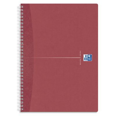 OXFORD Cahier reliure intégrale A4 - 180 pages - Petits carreaux - Office Recycle