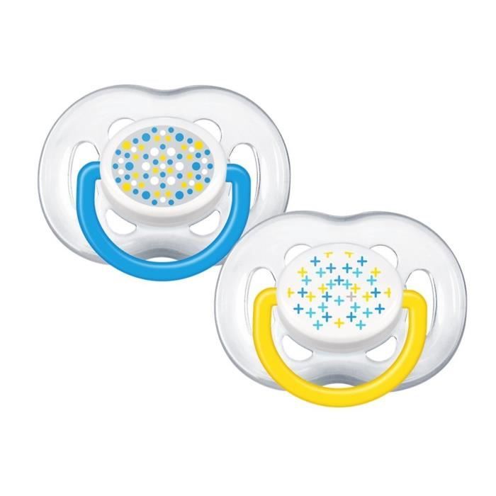 PHILIPS AVENT Sucette Aérée Tendance 6-18 mois Garçon