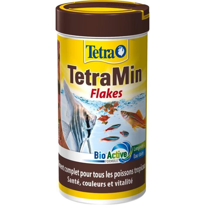 Aliment Complet TetraMin en Flocons pour Poissons Tropicaux - Tetra - 250ml