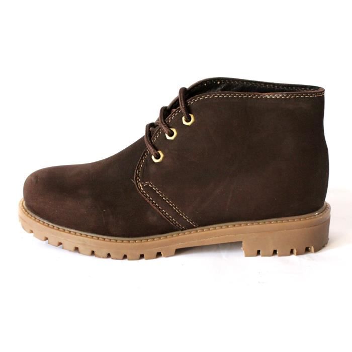 Homme Suede Cuir Choco 41 Basses Bottes Neuves T qt5wPP