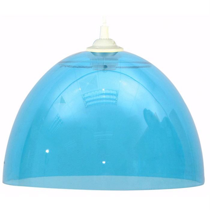 SUSPENSION BUZZI ACRYLIQUE BLEU D23   Achat / Vente LUSTRE ET