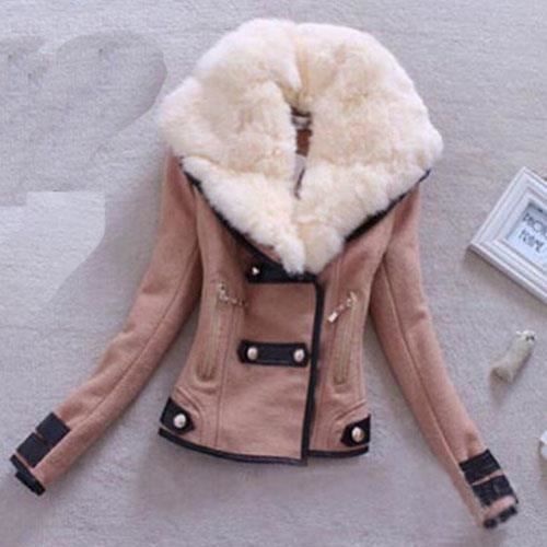 En Cher D'hiver Fourrure Femme Veste noir Parka Kaki Pas Fausse Long Manteau Col Hiver 4aTYYS