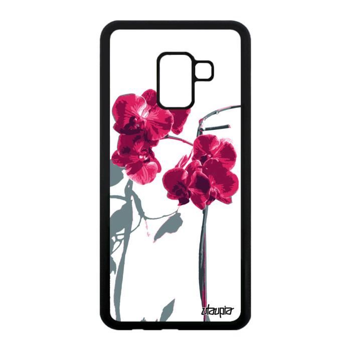 coque samsung a8 2018 orchidee