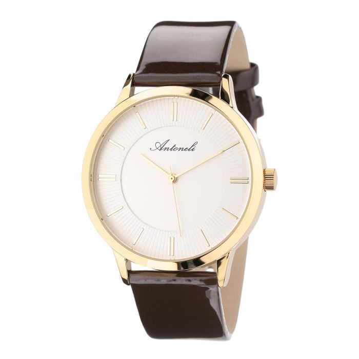ANTONELI Montre Femme Quartz ANT1154 Bracelet Cuir