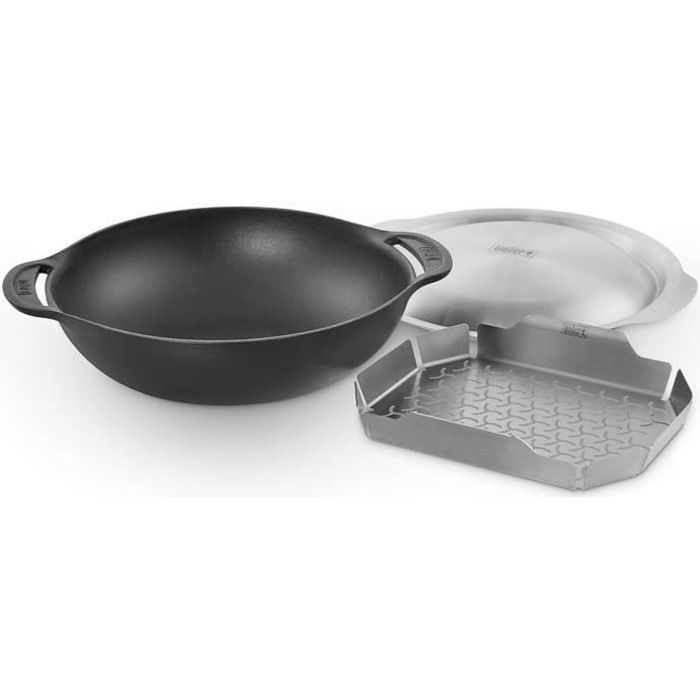 WEBER Wok pour Gourmet BBQ System - Fonte d'acier