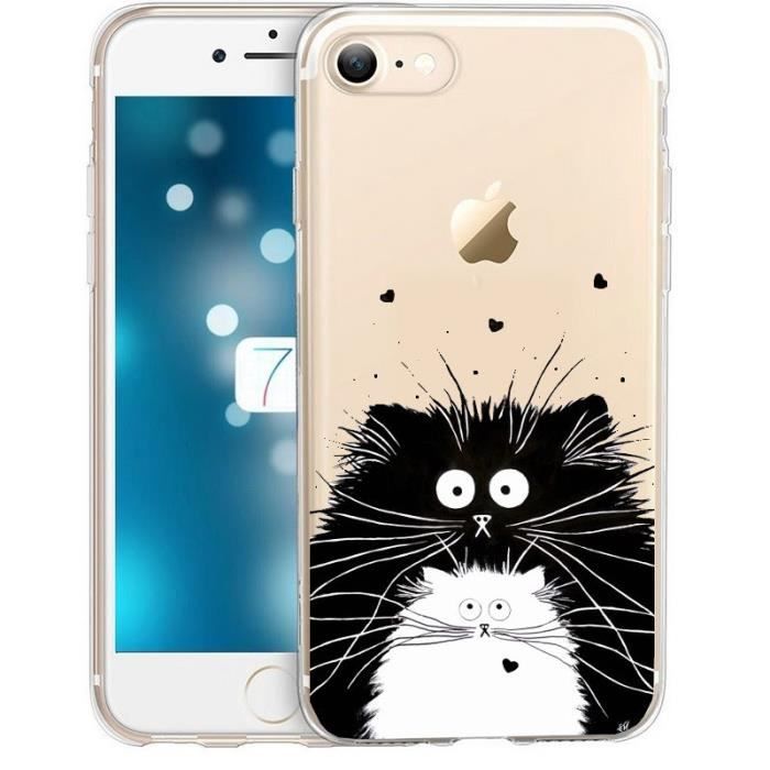 coque iphone 8 plus chat mou