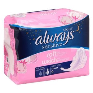 ALWAYS Serviettes hygi?niques Douceur Nuit x9