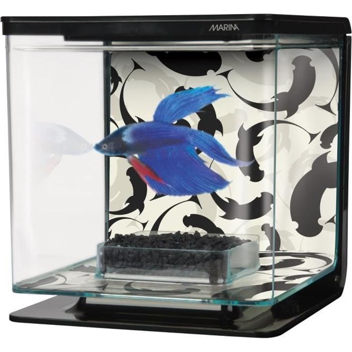 MARINA Kit aquarium équipé Ying Yang pour betta - 2 L