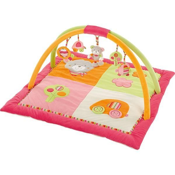 Tapis D’éveil Ours à Bulles 150x180 Cm - Mousse Haute Densité - Lavable En Machine