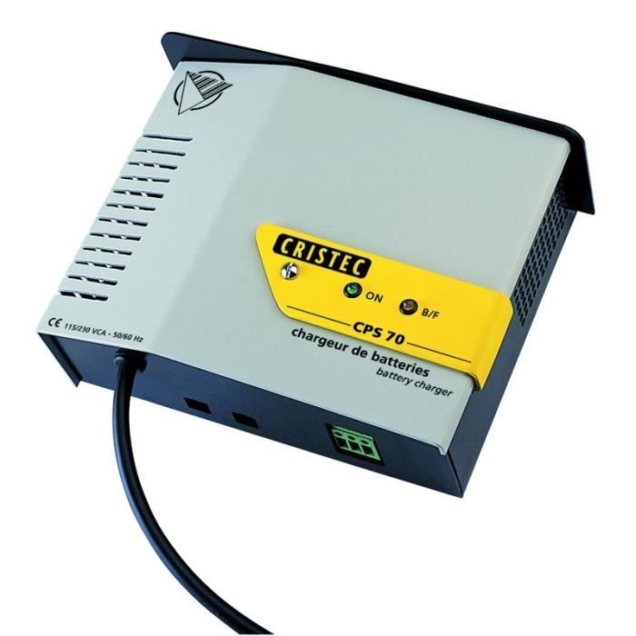 CRISTEC Chargeur de batterie 12V 6A 2 Sorties CPS - Prix ...